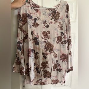 Free People Long Sleeve Floral Dress/Tunic